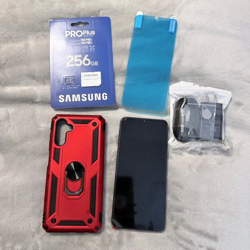 Samsung Galaxy A13‎ 5G 64GB Black +256GB SD Bundle Case Charger